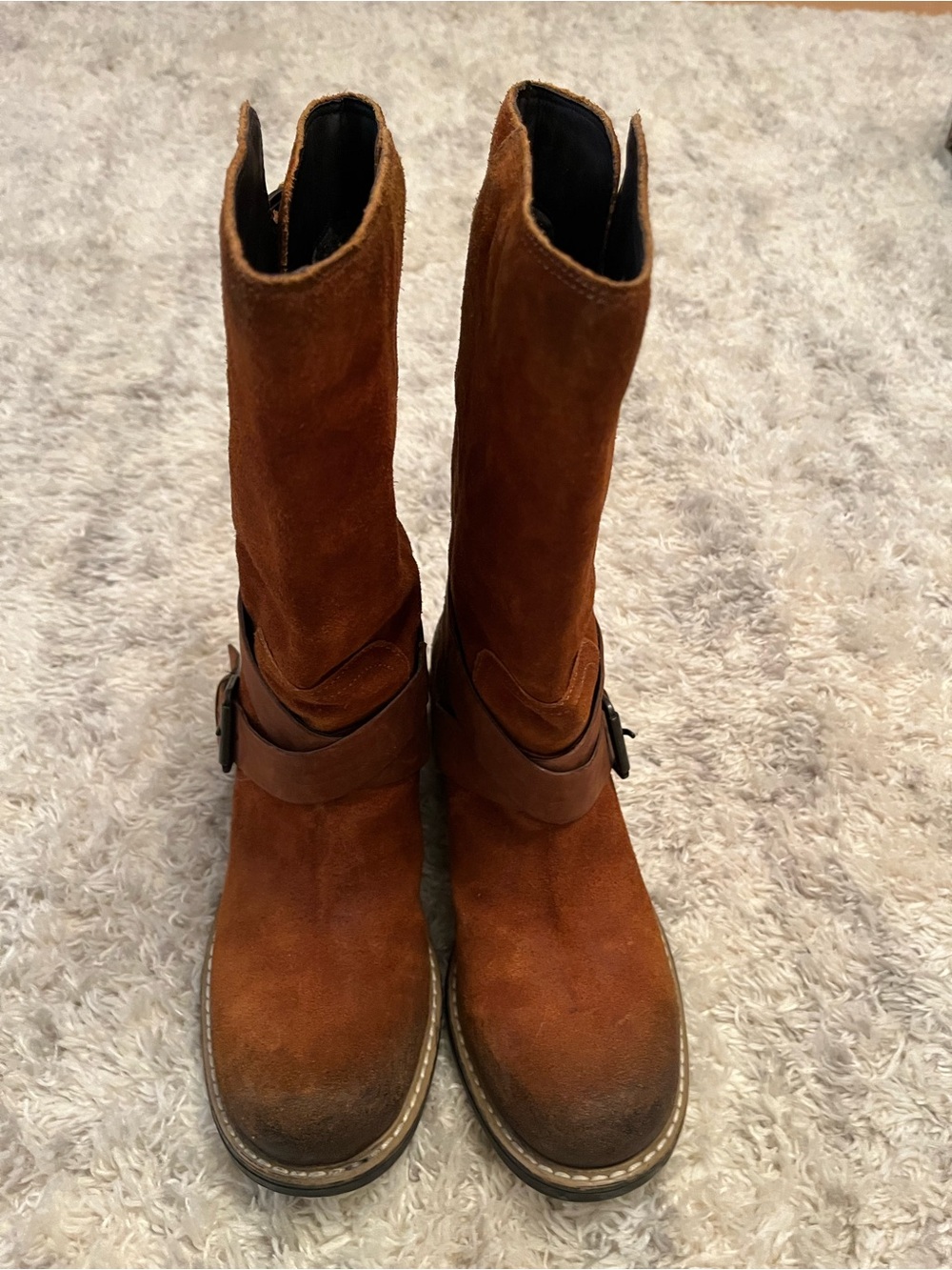 Clarks Women's Chestnut Suede Mid-Calf Boots